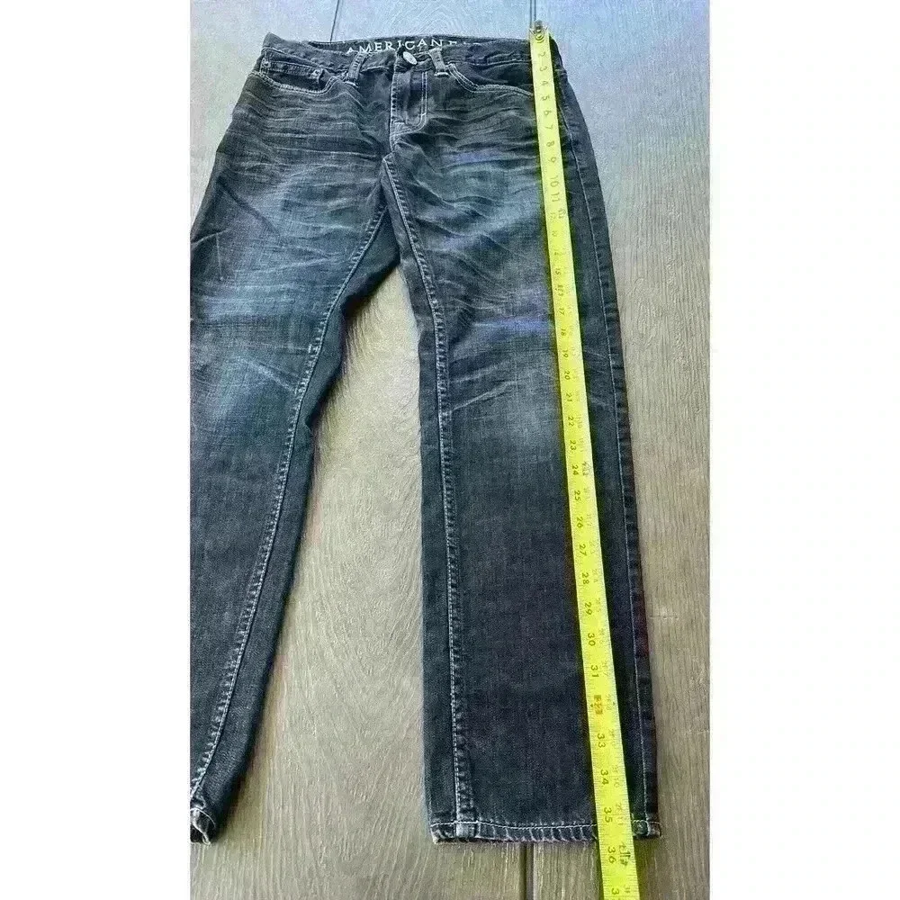 Men’s American Eagle Slim Jeans 26x28 Dark Wash Distressed
